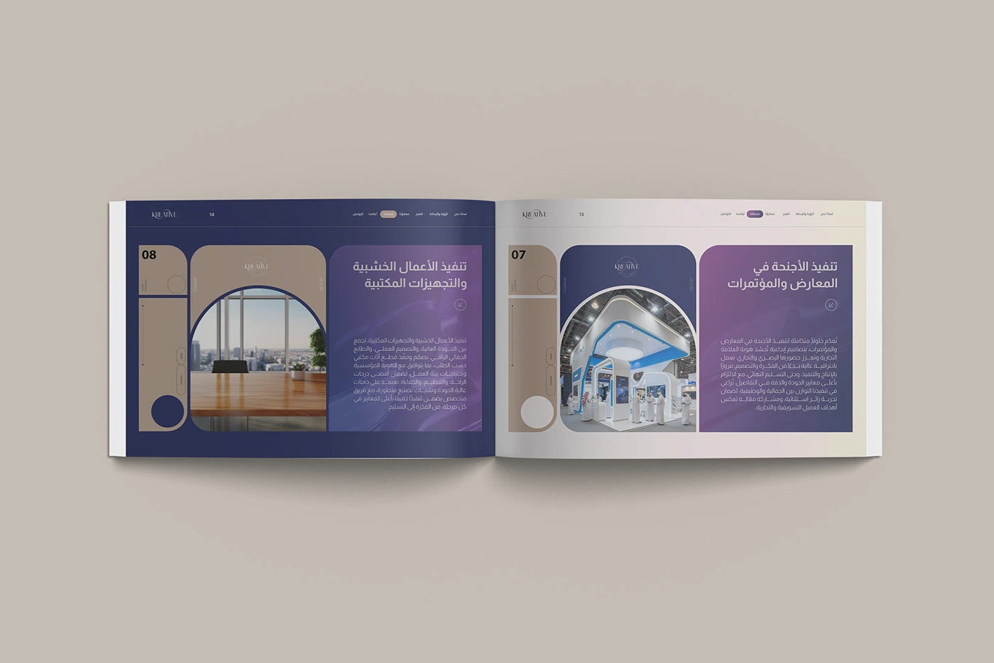 Company profile spread detail